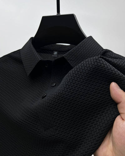 Polo homme de luxe - Élégance intemporelle - Projet Paris - Confort haut de gamme et style raffiné - Tissu respirant et coupe ajustée