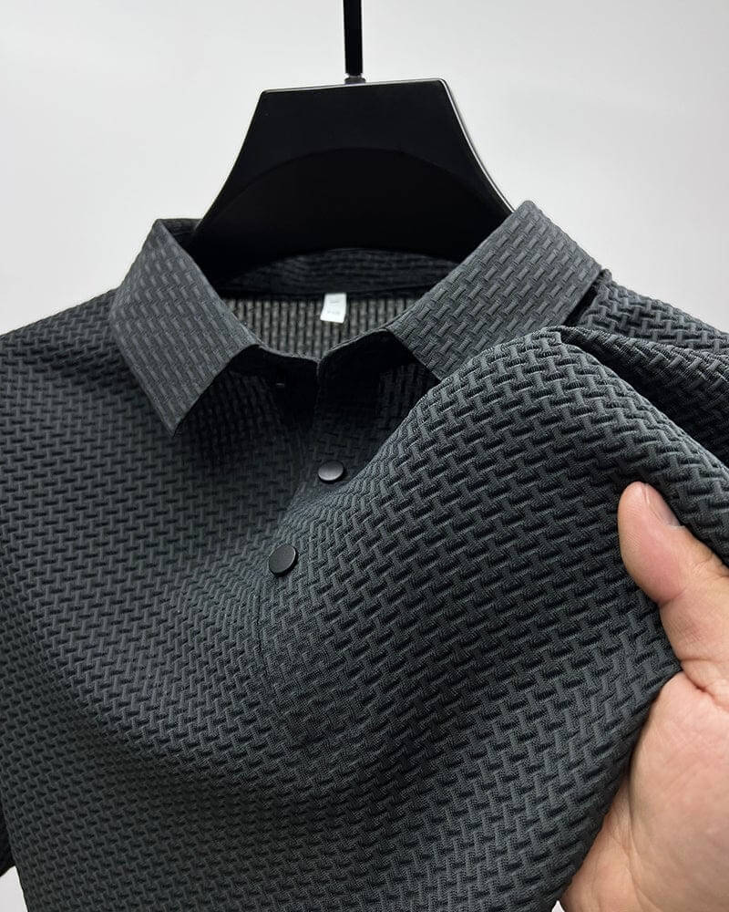 Polo homme de luxe - Élégance intemporelle - Projet Paris - Confort haut de gamme et style raffiné - Tissu respirant et coupe ajustée