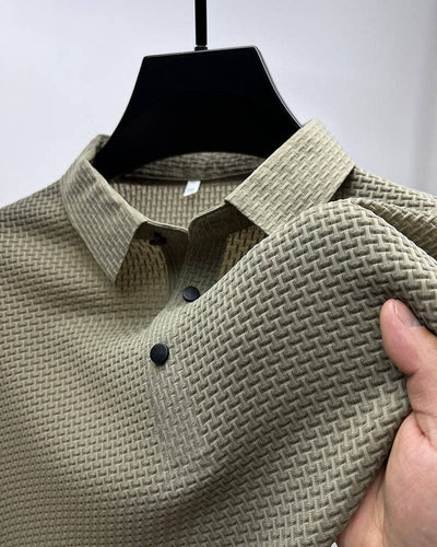 Polo homme de luxe - Élégance intemporelle - Projet Paris - Confort haut de gamme et style raffiné - Tissu respirant et coupe ajustée