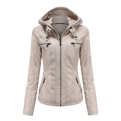 Veste en cuir pour femme