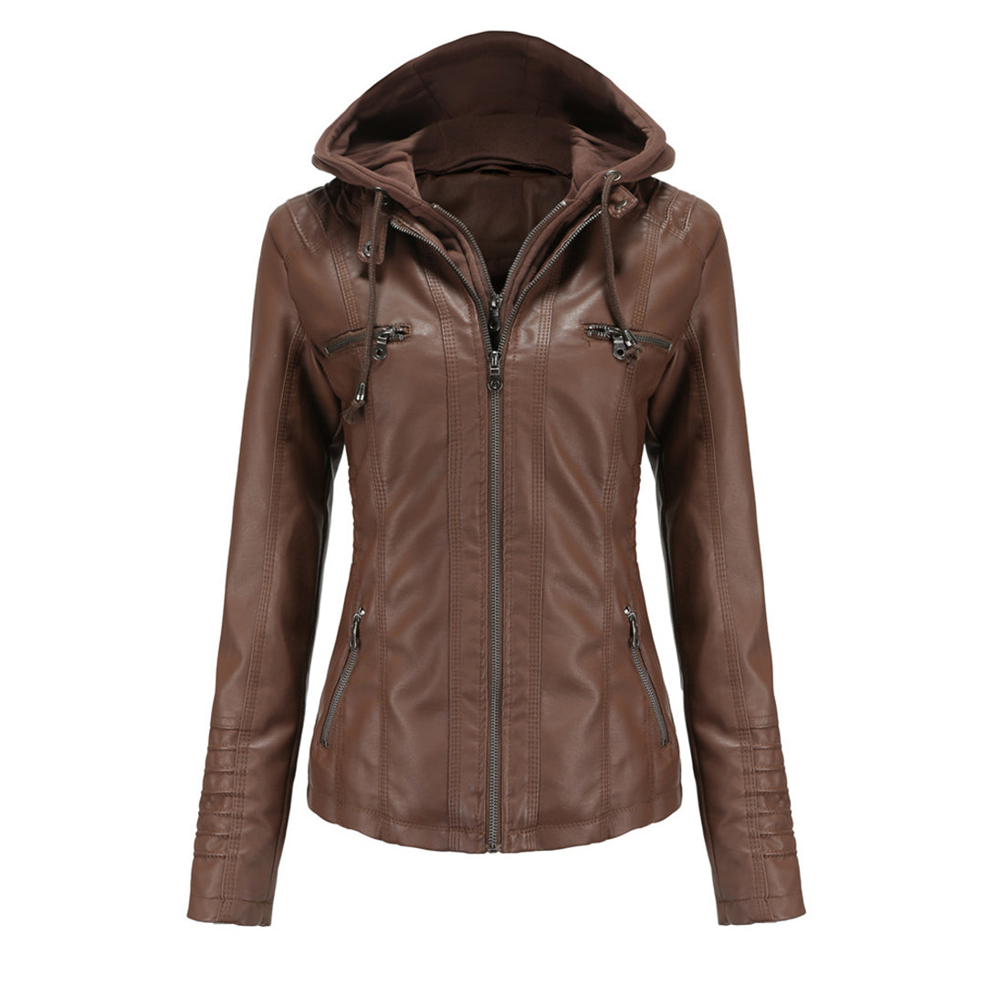 Veste en cuir pour femme