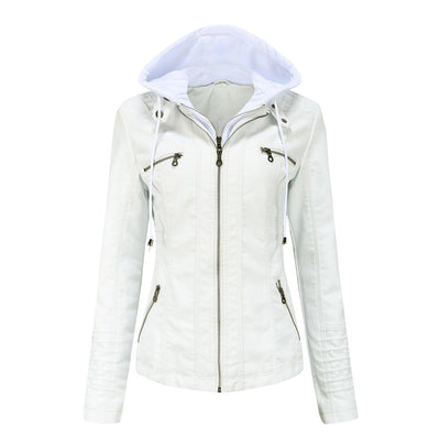 Veste en cuir pour femme