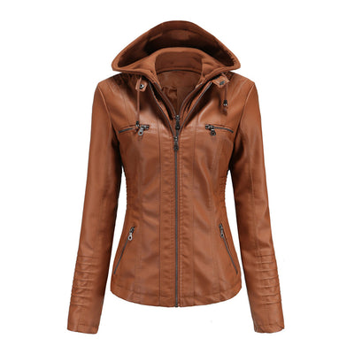 Veste en cuir pour femme