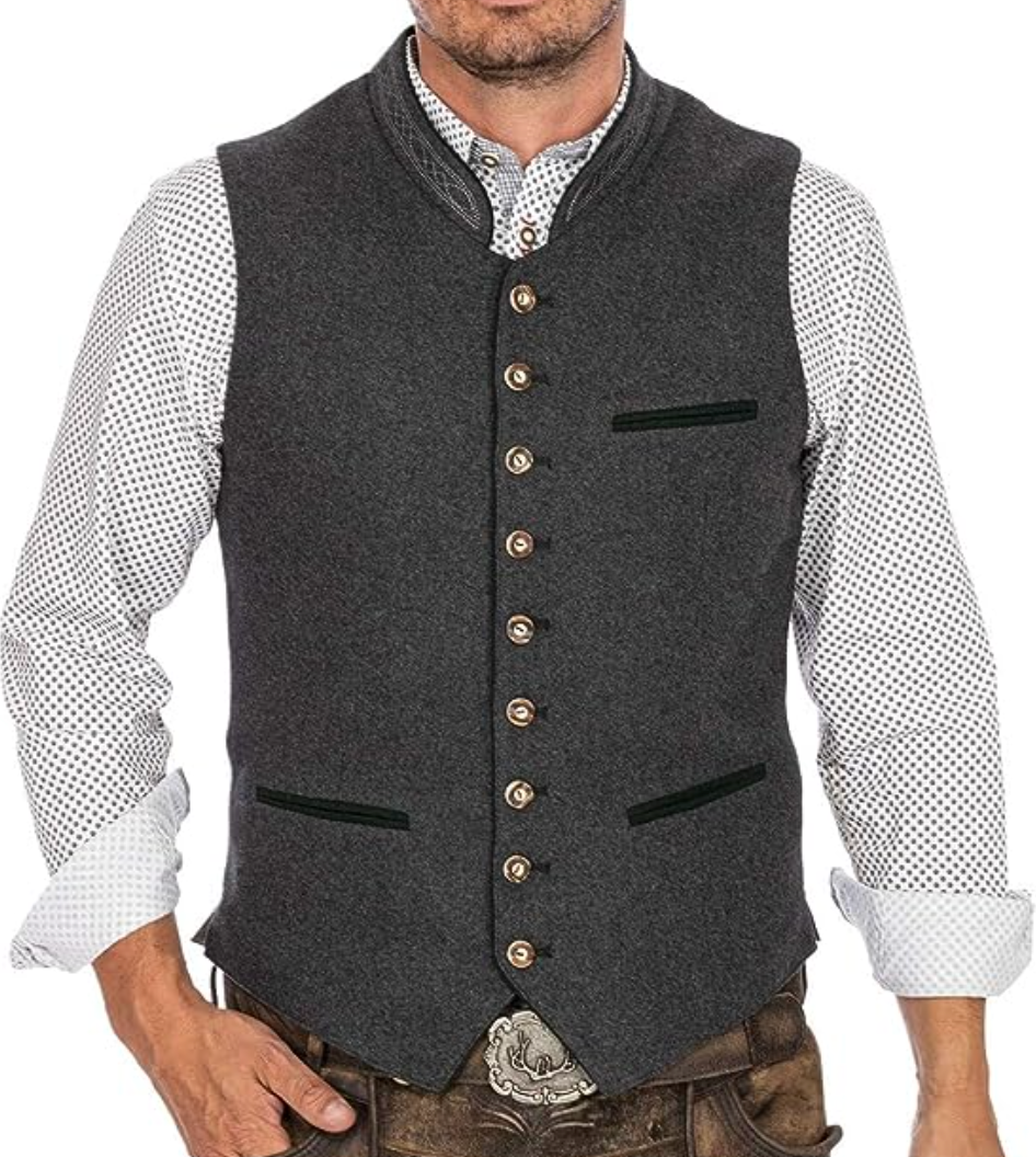 Gilet traditionnel unique Lucas - pour homme - Projet Paris - Élégant et intemporel - Parfait pour toutes les occasions