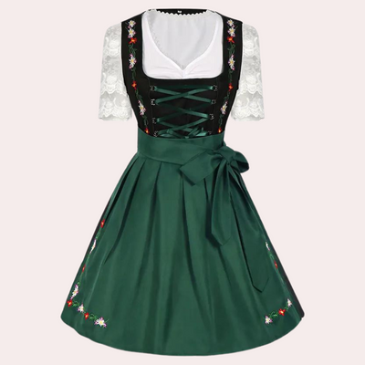 Andrina - Robe Oktoberfest pour femmes avec manches en dentelle