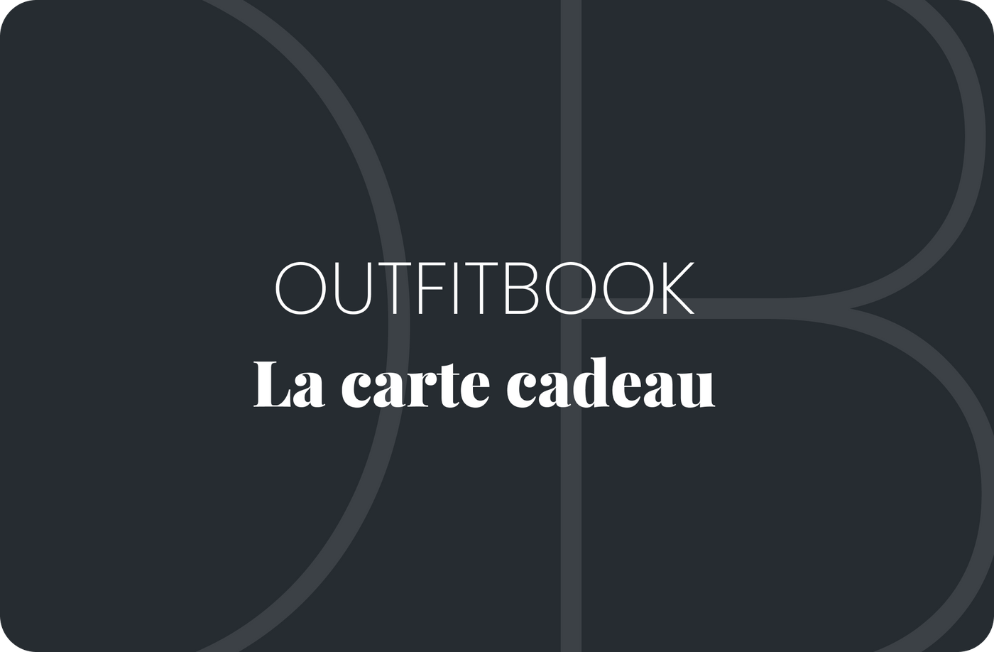 Carte cadeau Outfitbook