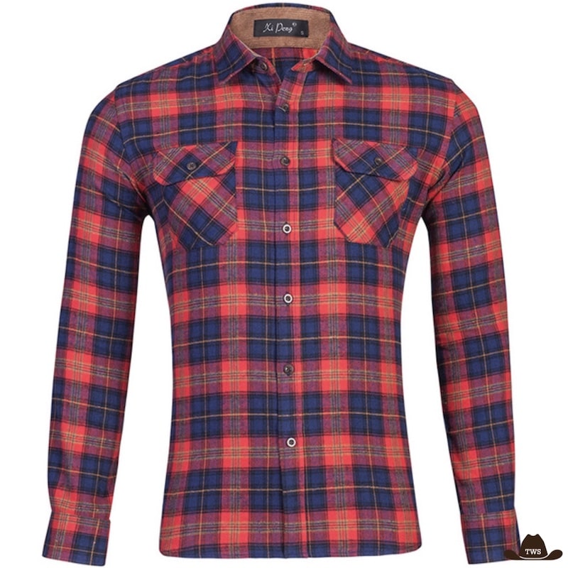 Chemise à Carreaux Cowboy Homme