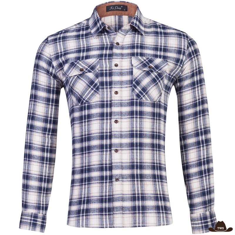 Chemise à Carreaux Cowboy Homme