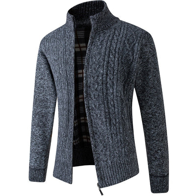 Pull en tricot pour hommes avec zip - Projet Paris - Confort moderne - Pratique et élégant - Tissu chaud