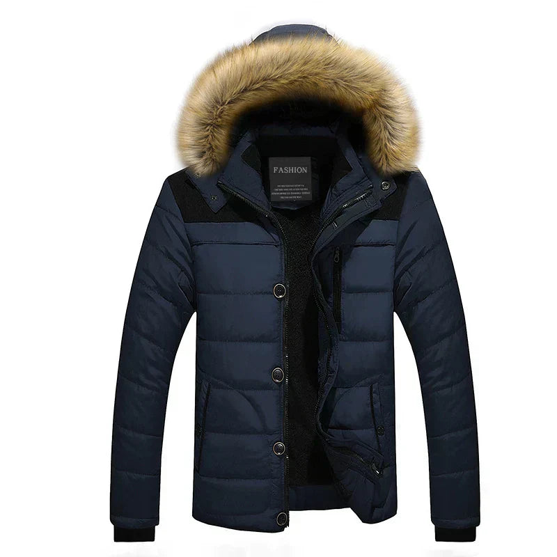 Rodrigo - Parka homme avec col en fourrure