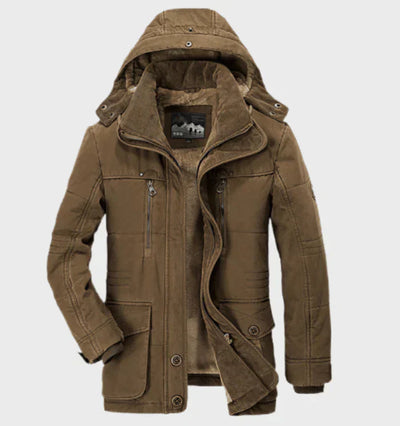 Veste d'hiver épaisse -  pour hommes - Projet Paris - Chaude et protectrice - avec capuche