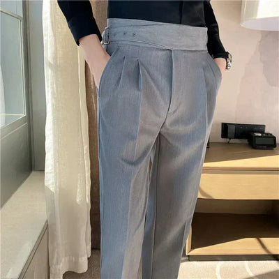 Pantalon de raffinement intemporel - Avec fermeture latérale - Projet Paris - Élégance classique avec une touche moderne et pratique - Design épuré et fermeture discrète