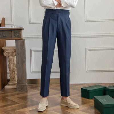 Pantalon de raffinement intemporel - Avec fermeture latérale - Projet Paris - Élégance classique avec une touche moderne et pratique - Design épuré et fermeture discrète