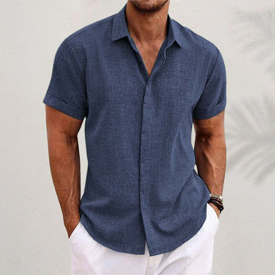 Chemise à manches courtes - Confort et style décontracté - Projet Paris - Idéale pour les journées chaudes avec un design moderne - Tissu léger et coupe ajustée