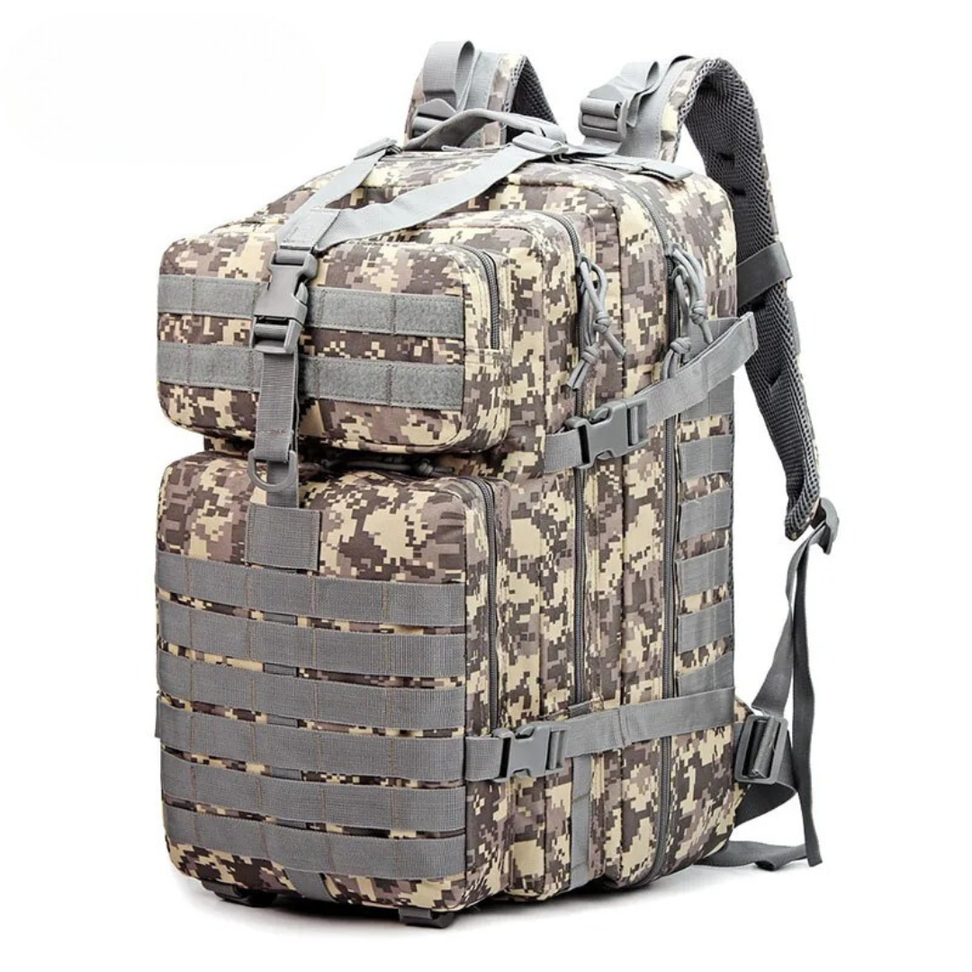 Sac à dos tactique - Imperméable avec système MOLLE - Projet Paris - Durable et modulable pour toutes les conditions - Idéal pour les activités en plein air