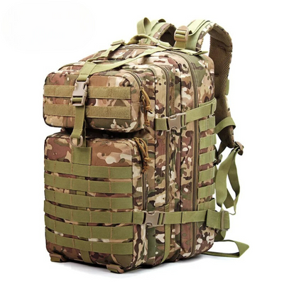 Sac à dos tactique - Imperméable avec système MOLLE - Projet Paris - Durable et modulable pour toutes les conditions - Idéal pour les activités en plein air