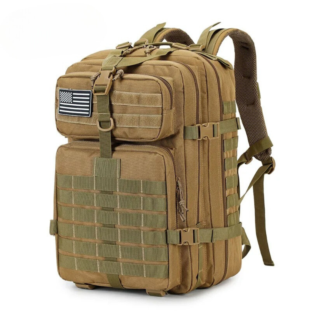 Sac à dos tactique - Imperméable avec système MOLLE - Projet Paris - Durable et modulable pour toutes les conditions - Idéal pour les activités en plein air