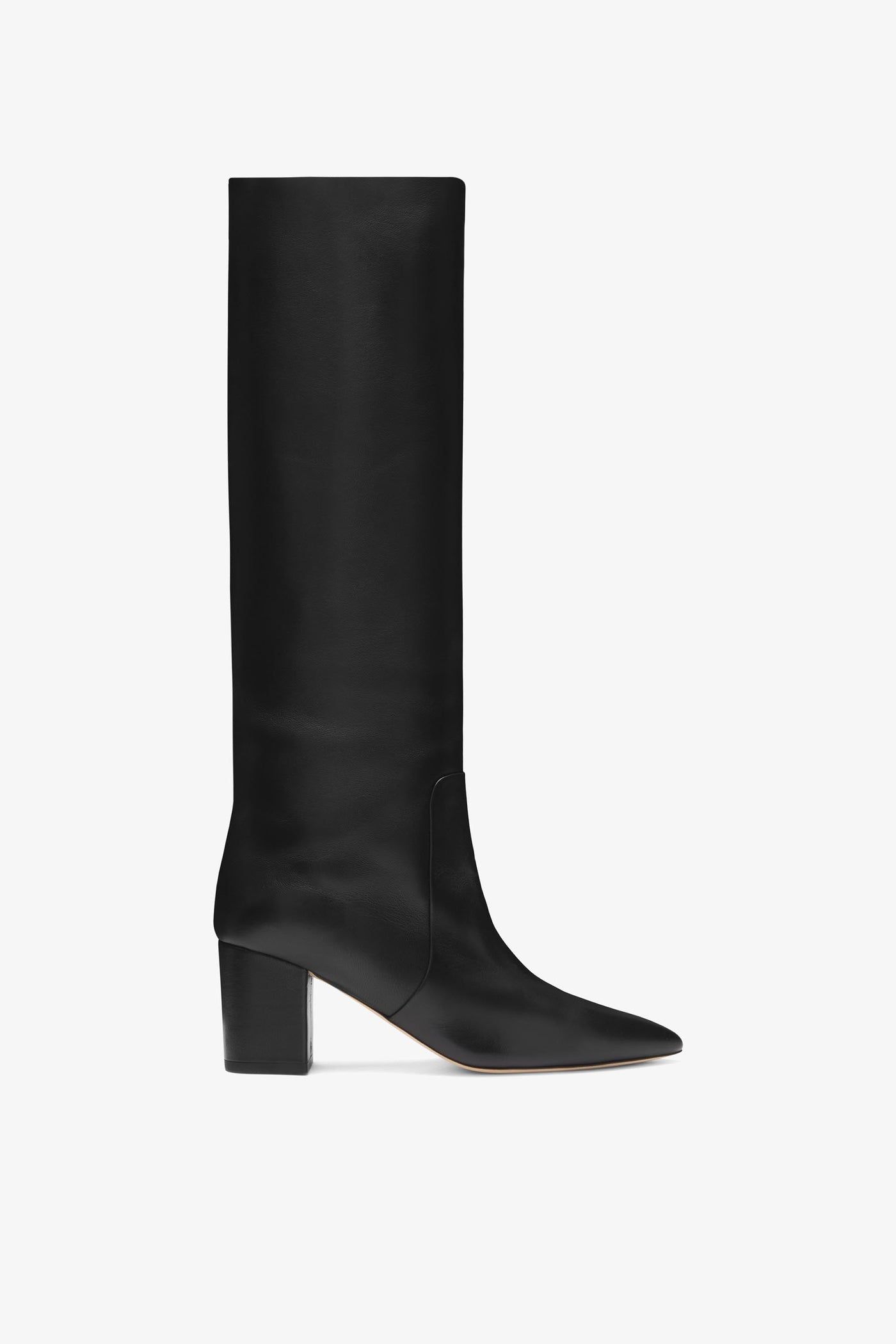 Black nappa leather heel 70 boots