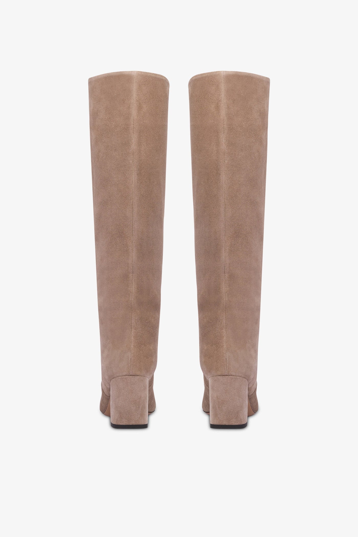 Knee-high boots in soft koala suede leather