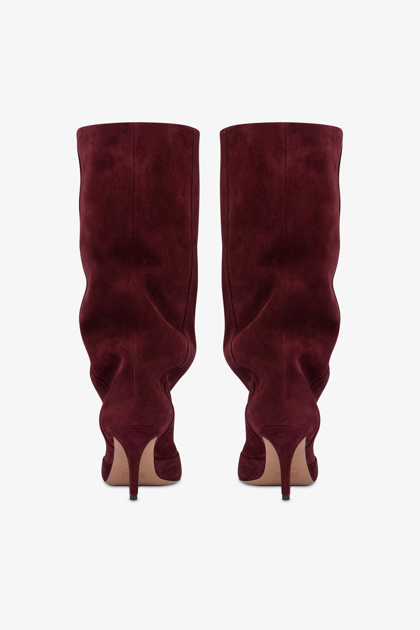 Mid-calf boots in soft Kenya suede leather