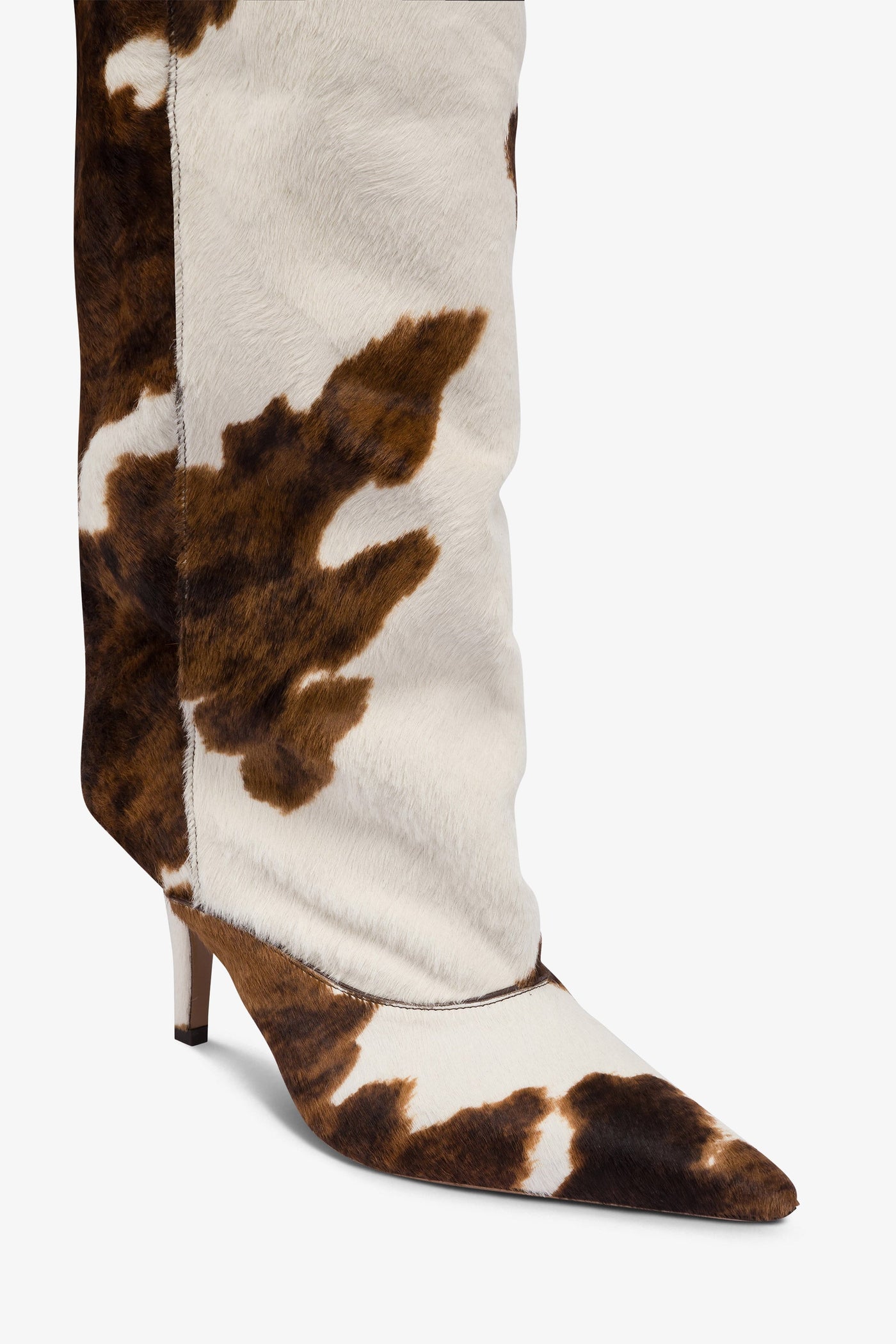 Boots in printed cowhide