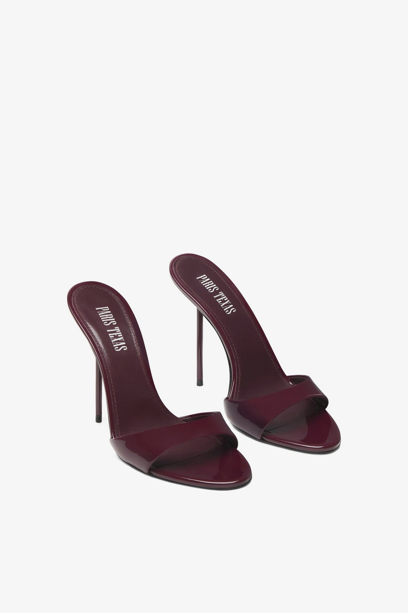 Amarena patent leather mules