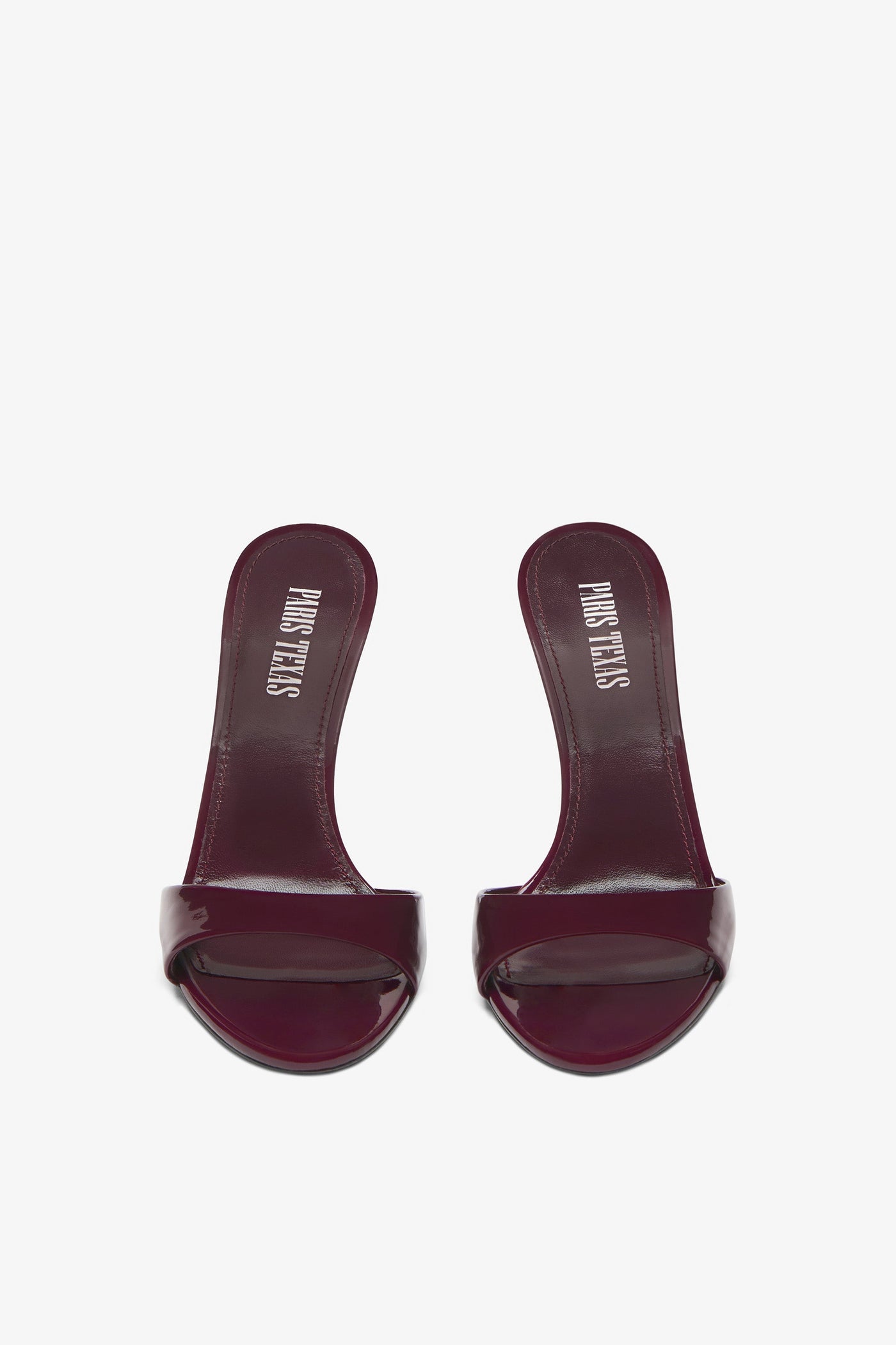 Amarena patent leather mules