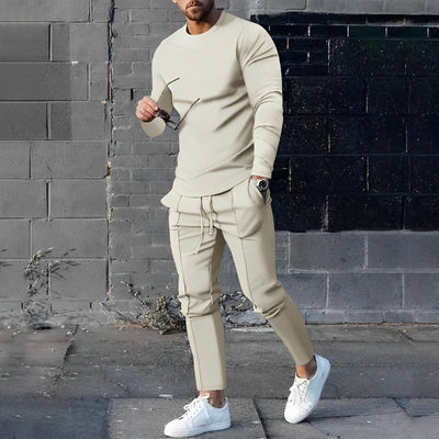 Ensemble pull et pantalon pour homme - Confort et élégance - Projet Paris - Confort optimal avec un look coordonné et moderne - Tissu doux et coupe ajustée