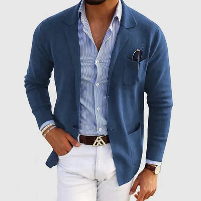 Blazer élégant pour hommes - Style décontracté avec col revers - Projet Paris - Polyvalent pour toutes les occasions