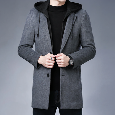 Lucas - Trench-coat en laine pour homme