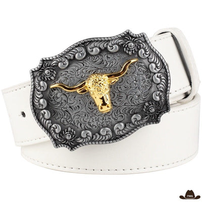 Ceinture Boucle Dorée Cowboy