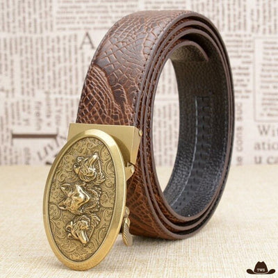 Ceinture Camel Boucle Western