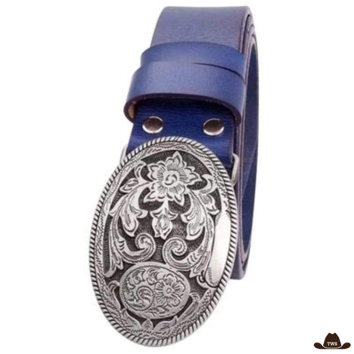 Ceinture Cuir Boucle Western