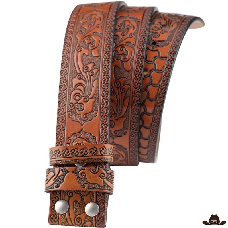 Ceinture Cuir Pour Boucle Western