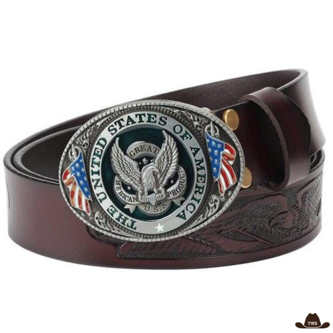 Ceinture Cuir Homme Style Western