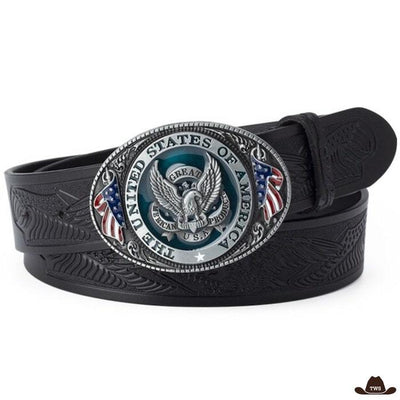 Ceinture Cuir Homme Style Western