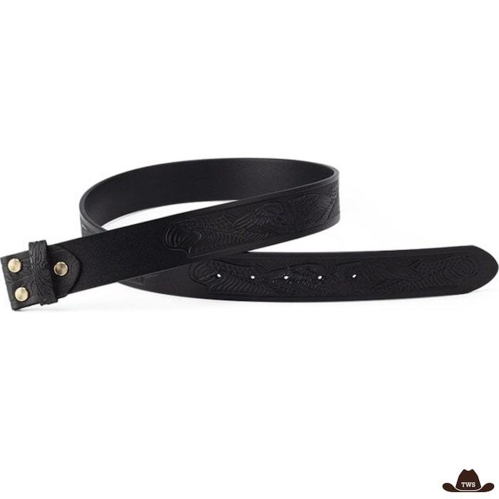 Ceinture Cuir Repoussé Western