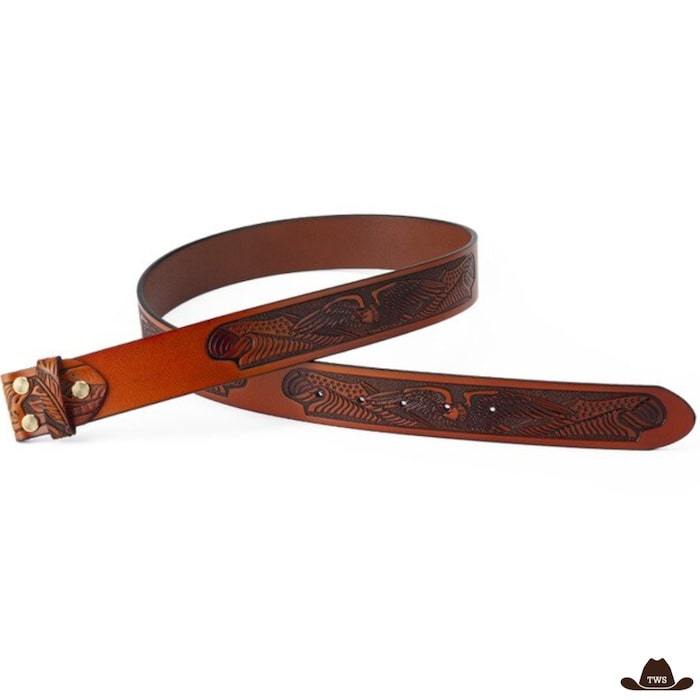 Ceinture Cuir Repoussé Western