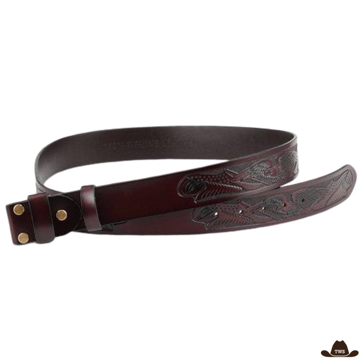 Ceinture Cuir Repoussé Western