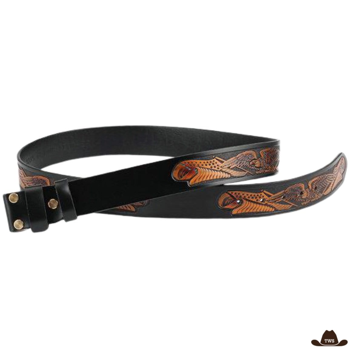 Ceinture Cuir Repoussé Western