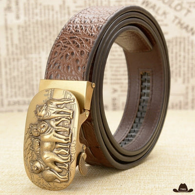 Ceinture Cuir Western Pour Homme