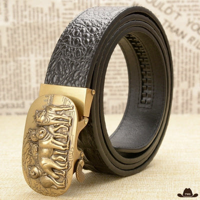 Ceinture Cuir Western Pour Homme