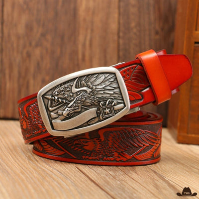 Ceinture Homme Gravée Cowboy