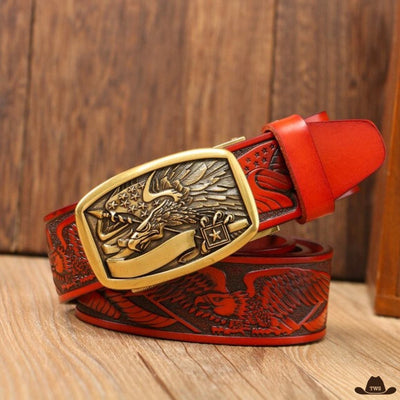 Ceinture Homme Gravée Cowboy