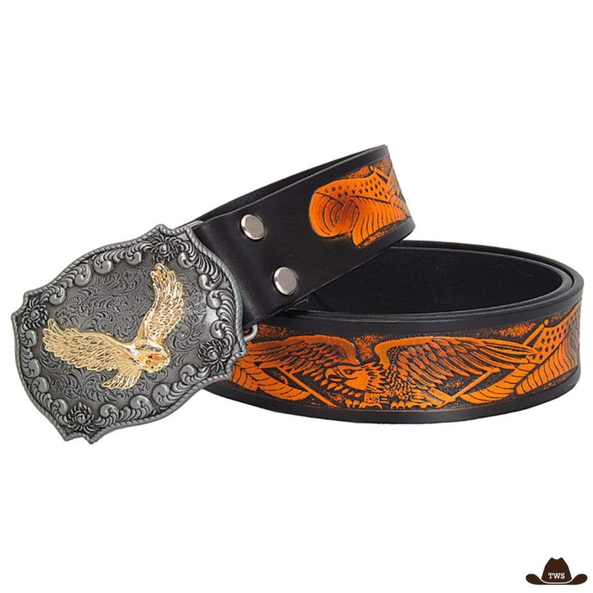 Ceinture Western Cuir Noir