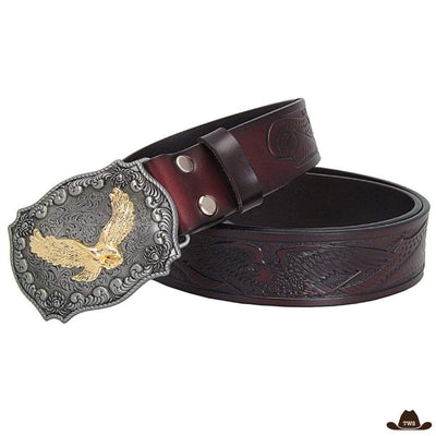 Ceinture Western Cuir Noir