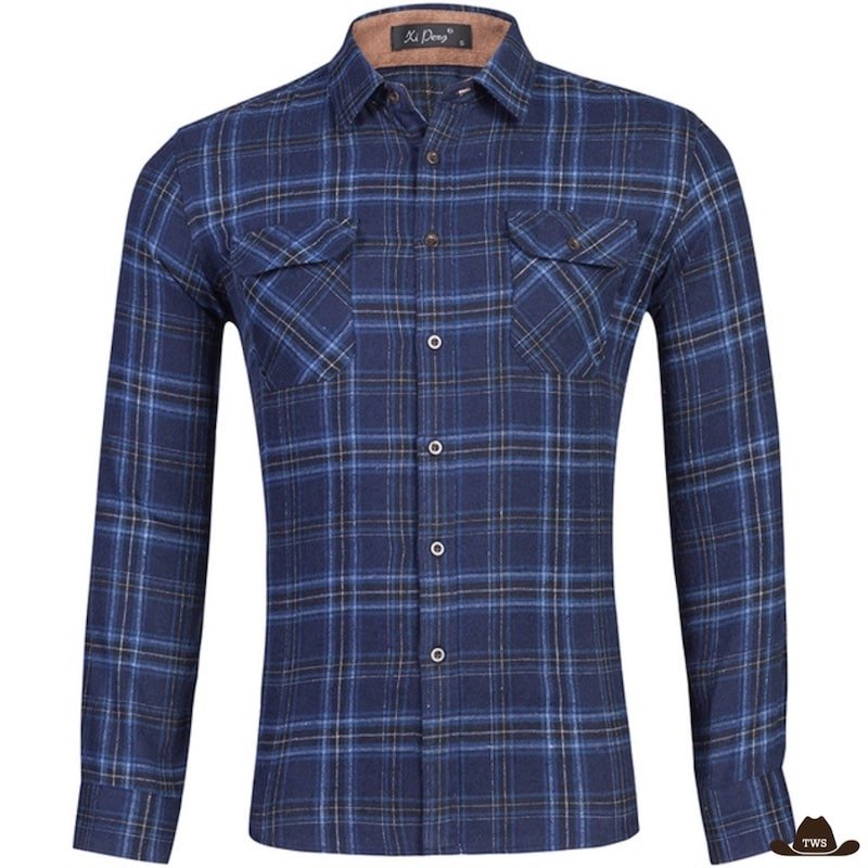 Chemise à Carreaux Cowboy Homme