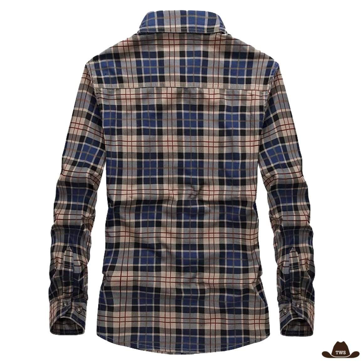 Chemise Cowboy Carreaux Fondus pour Homme