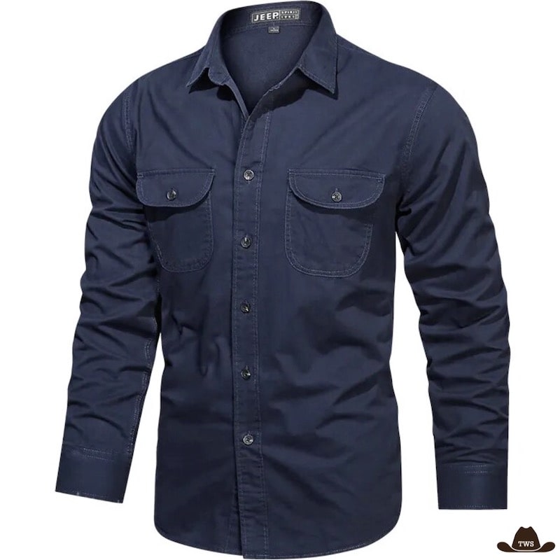 Chemise de Western Bleue Nevada