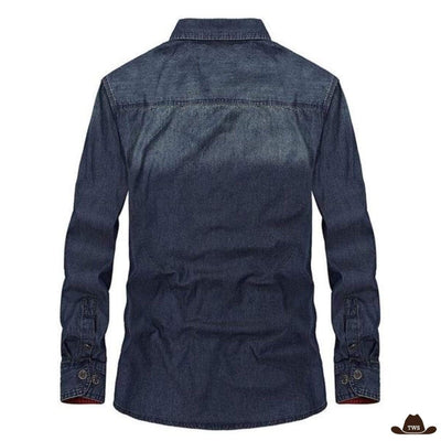 Chemise de Western en Jean Homme